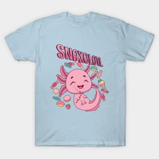 Snaxolotl pun design T-Shirt